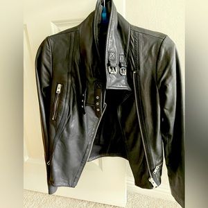 All Saints Leather Moto Jacket